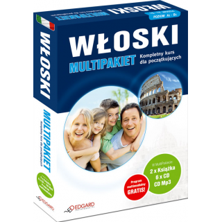 Włoski MultiPakiet (2 x Książka + 6 x CD Audio...