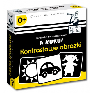 Kapitan Nauka A kuku! Kontrastowe obrazki (poradnik dla opiekunów + 17 kart) Kapitan Nauka A kuku! Kontrastowe obrazki (poradnik dla opiekunów + 17 kart)