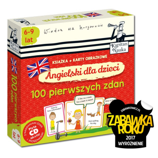 Kapitan Nauka Angielski dla dzieci. 100 pierwszych zdań 6-9 lat (książka + karty obrazkowe + płyta CD) Kapitan Nauka Angielski dla dzieci. 100 pierwszych zdań 6-9 lat (książka + karty obrazkowe + płyta CD)