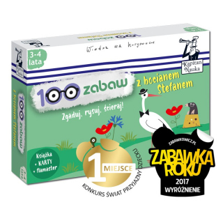 Kapitan Nauka. 100 zabaw z bocianem Stefanem 3-4 lata (Książka + 30 ścieralnych kart + flamaster) Kapitan Nauka. 100 zabaw z bocianem Stefanem 3-4 lata (Książka + 30 ścieralnych kart + flamaster)