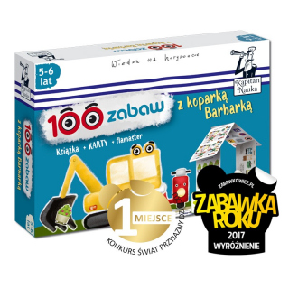 Kapitan Nauka. 100 zabaw z koparką Barbarką 5-6 lat Nowa edycja (Książka + 30 dwustronnych zmywalnych kart + flamaster) Kapitan Nauka. 100 zabaw z koparką Barbarką 5-6 lat Nowa edycja (Książka + 30 dwustronnych zmywalnych kart + flamaster)