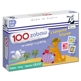 Kapitan Nauka. 100 zabaw z kangurem Arturem 4-6 lat (Książka + 30 dwustronnych zmywalnych kart + flamaster) Kapitan Nauka. 100 zabaw z kangurem Arturem 4-6 lat (Książka + 30 dwustronnych zmywalnych kart + flamaster)