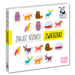 Kapitan Nauka. Znajdź różnice. Zwierzaki 3+ Kapitan Nauka. Znajdź różnice. Zwierzaki 3+