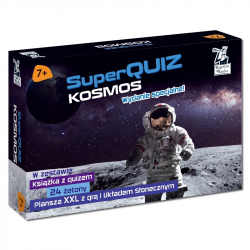 Kapitan Nauka. SuperQuiz. Kosmos 7+. Wydanie specjalne (książeczka + plansza XXL + żetony)