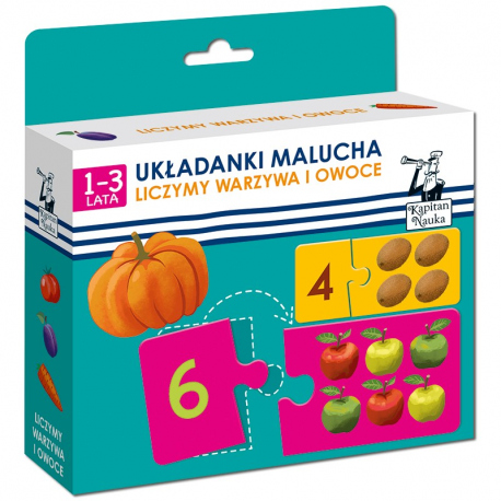 Układanki malucha. Liczymy warzywa i owoce Układanki malucha. Liczymy warzywa i owoce