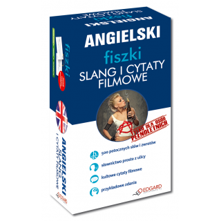 Angielski fiszki Slang i cytaty filmowe (500 fiszek + instrukcja) Angielski fiszki Slang i cytaty filmowe (500 fiszek + instrukcja)