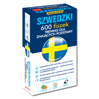 Szwedzki 600 fiszek Trening dla znających podstawy +CD (600 fiszek + CD-ROM z programem + Fiszki mp3 + Kolorowe przegródki) Szwedzki 600 fiszek Trening dla znających podstawy +CD (600 fiszek + CD-ROM z programem + Fiszki mp3 + Kolorowe przegródki)