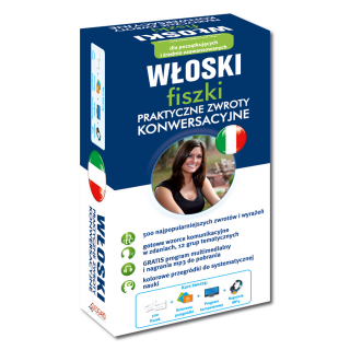 Włoski fiszki Praktyczne zwroty konwersacyjne (500 fiszek + program i nagrania do pobrania) Włoski fiszki Praktyczne zwroty konwersacyjne (500 fiszek + program i nagrania do pobrania)
