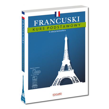 Francuski Kurs podstawowy. 3. edycja (książka + 3 płyty CD + program)