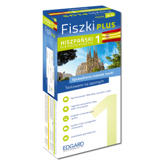 Hiszpański Fiszki PLUS dla początkujących 1 (600 fiszek + program i nagrania do pobrania + kolorowe przegródki + etui) Hiszpański Fiszki PLUS dla początkujących 1 (600 fiszek + program i nagrania do pobrania + kolorowe przegródki + etui)